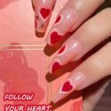 Follow Your Heart Fake Nail