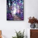 Forest Print DIY Diamond Unframed Painting