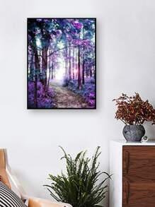 Forest Print DIY Diamond Unframed Painting