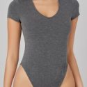 Form Fitted Solid Bodysuit