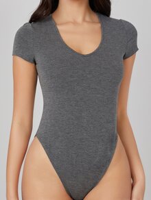 Form Fitted Solid Bodysuit