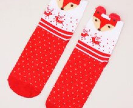Fox Decor Crew Socks