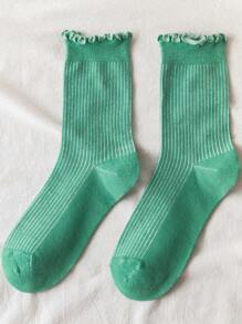 Frill Trim Crew Socks