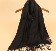Fringe Hem Solid Scarf