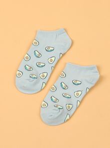 Fruit Print Ankle Socks