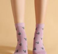 Fruit Print Crew Socks