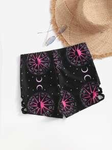 Galaxy Print Swim Shorts