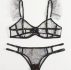 Galaxy Ruffle Sheer Mesh Lingerie Set