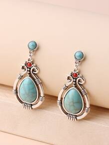 Gemstone Drop Earrings