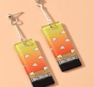 Geo Charm Drop Earrings