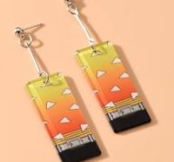 Geo Charm Drop Earrings