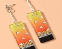 Geo Charm Drop Earrings