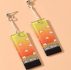 Geo Charm Drop Earrings