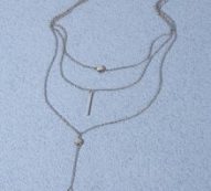 Geo Decor Layered Chain Necklace