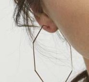 Geo Design Hoop Earrings