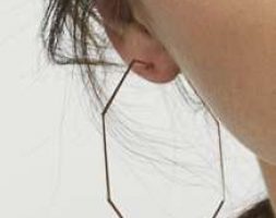 Geo Design Hoop Earrings