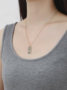 Geo Pendant Chain Necklace