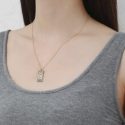 Geo Pendant Chain Necklace