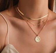 Geo Pendant Layered Chain Necklace