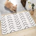 Geometric Pattern Print Floor Mat