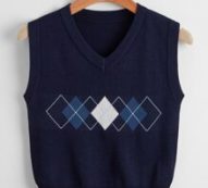 Geometric Pattern Sweater Vest