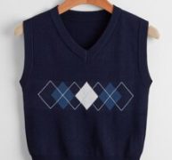 Geometric Pattern Sweater Vest