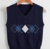 Geometric Pattern Sweater Vest