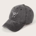 Gesture Embroidered Baseball Cap