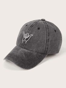 Gesture Embroidered Baseball Cap