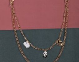 Ghost Charm Layered Pant Chain