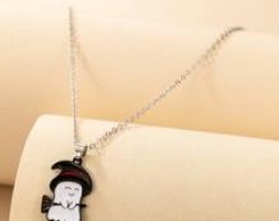 Ghost Pendant Chain Necklace