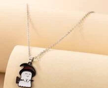 Ghost Pendant Chain Necklace