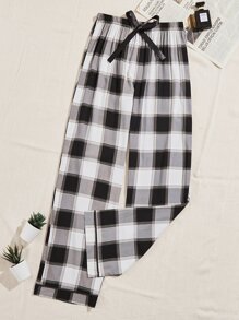 Gingham Bow Front Sleep Pants