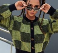 Gingham Button Up Cardigan