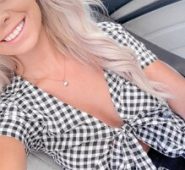 Gingham Tie Front Top