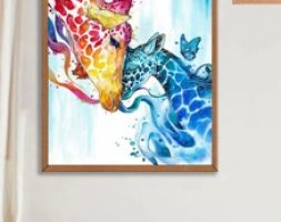 Giraffe Print DIY Diamond Painting