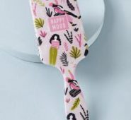 Girl & Plant Pattern Hair Comb