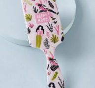 Girl & Plant Pattern Hair Comb