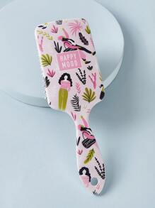 Girl & Plant Pattern Hair Comb