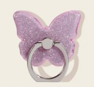 Glitter Butterfly Phone Ring