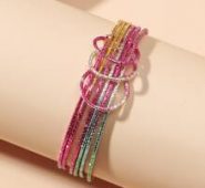 Glitter Ring Linked Bracelet