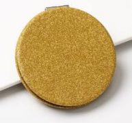Glitter Round Double-sided Mini Makeup Mirror