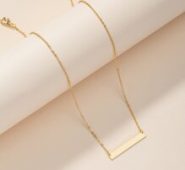Gold Geometric Charm Necklace