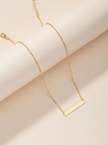 Gold Geometric Charm Necklace