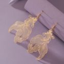 Goldfish Charm Drop Earrings