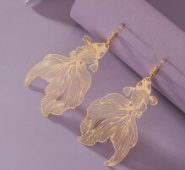 Goldfish Charm Drop Earrings