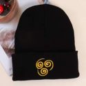 Graphic Embroidery Knit Beanie