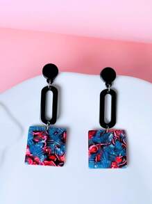 Graphic Geo Shaped Drop Earrings