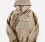 Graphic Pocket Drawstring Hoodie