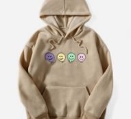 Graphic Pocket Drawstring Hoodie